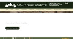 Desktop Screenshot of cotantfamilydentistry.com